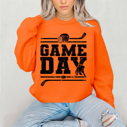 Hockey game day screen print transfer