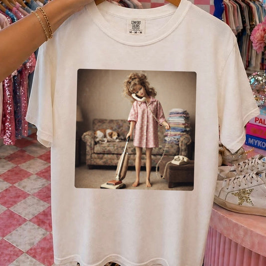 vintage mom barbie clear film screen print•