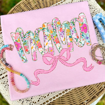 floral mama clear film screen print