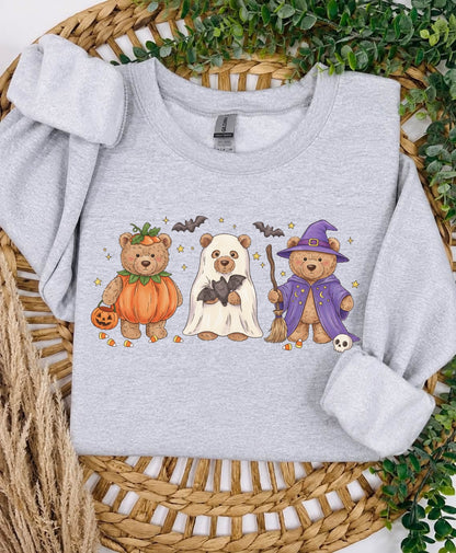 halloween teddy bears clear film transfer