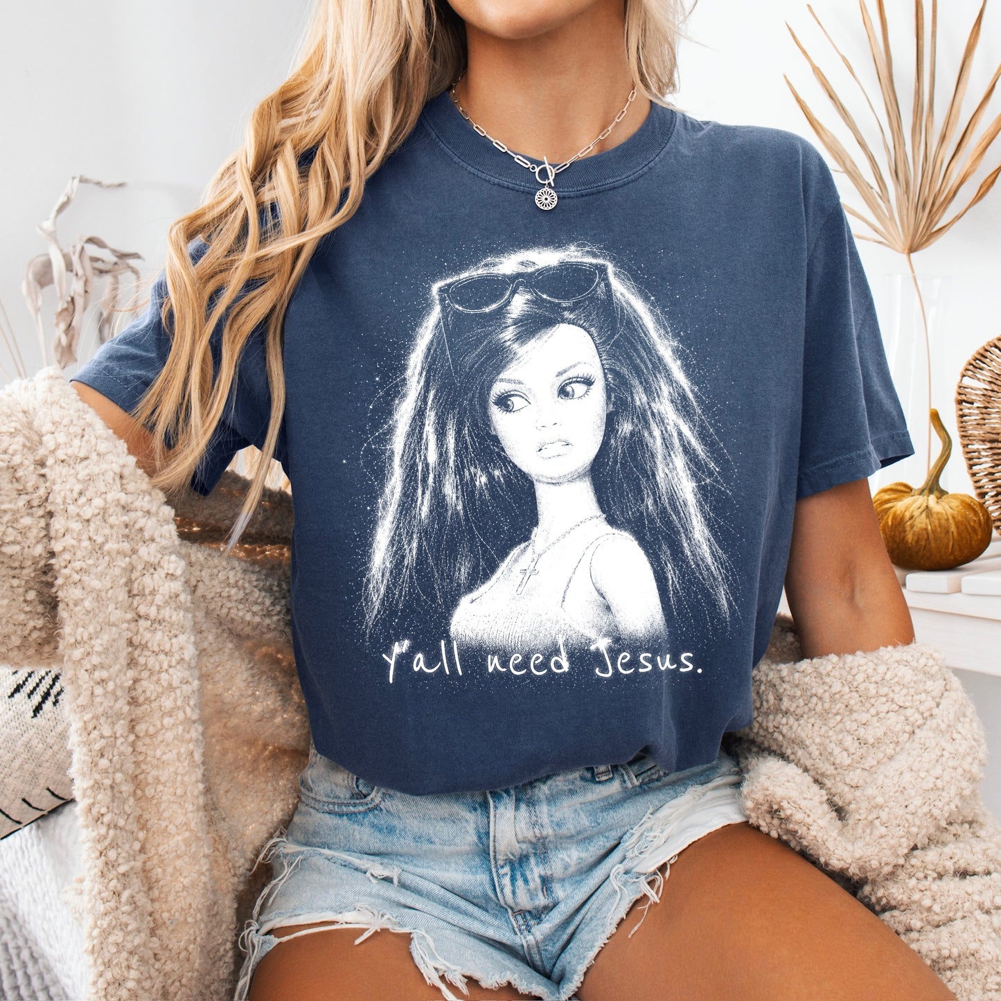 yall need Jesus screen print transfer•
