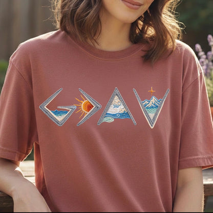 god is greater than the highs & lows clear film screen print