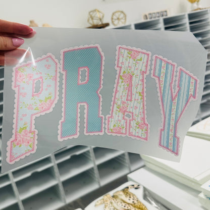 PRE-ORDER Pray lace DTF 7-10 biz day tat