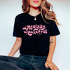 Mentally checked out screen print transfer