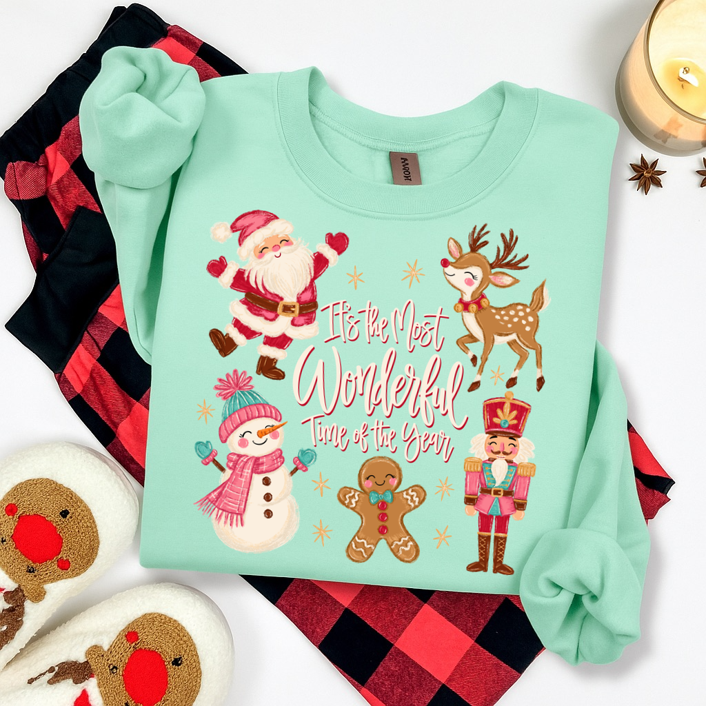 most wonderful time of the year clear film screen print