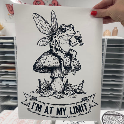 I'm at my limit screen print transfer