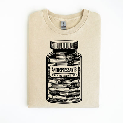 ANTIDEPRESSANTS - BOOKS screen print transfer