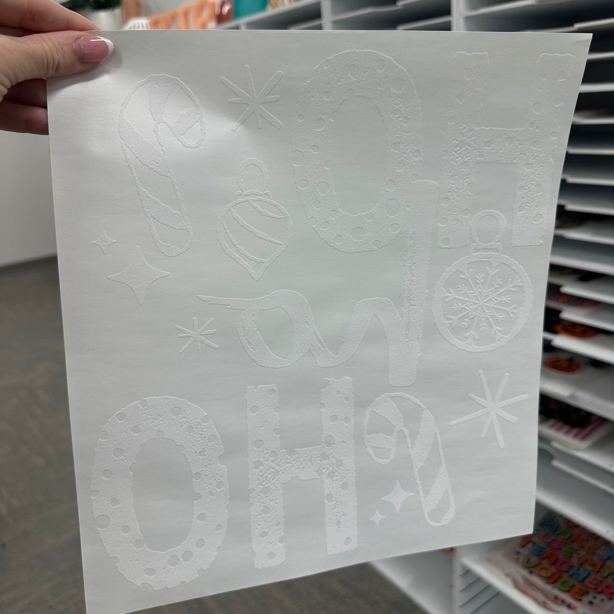 Ho Ho Ho screen print transfer•