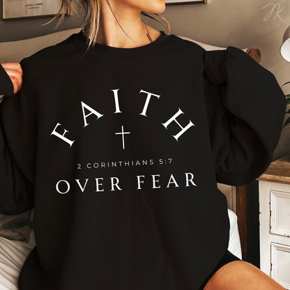 faith over fear screen print transfer