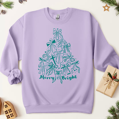 bow tree teal ink screen print transfer