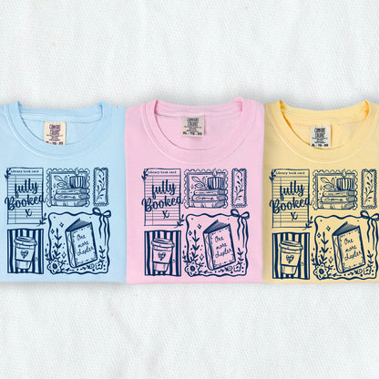 fully booked navy ink screen print transfer