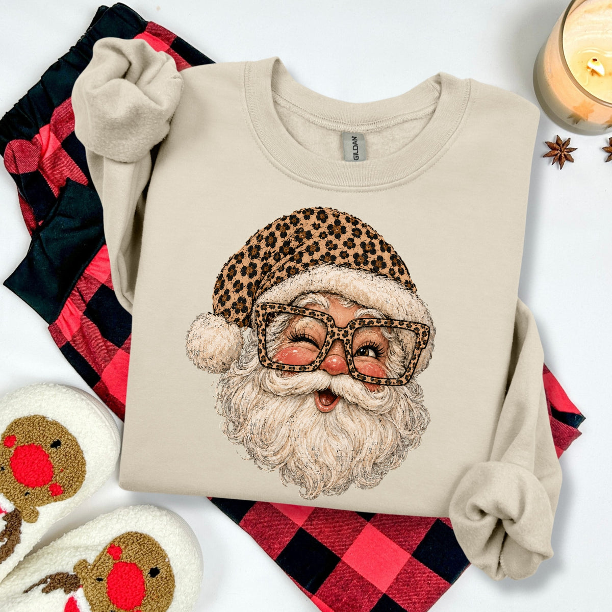 PRE-ORDER Leopard SANTA DTF 5-7 biz day tat