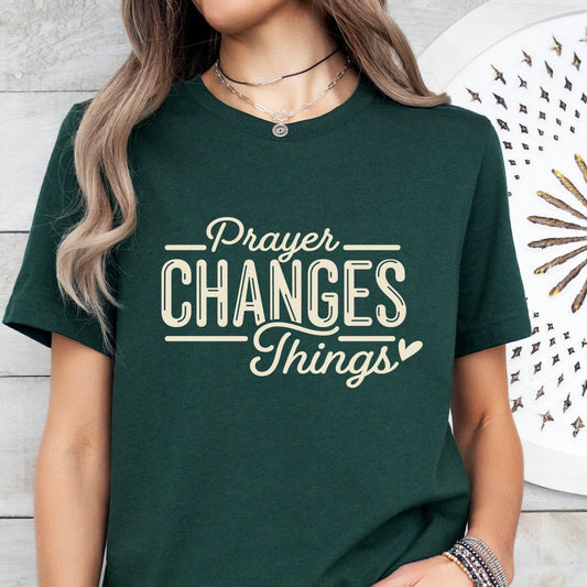 Prayer changes things screen print transfer