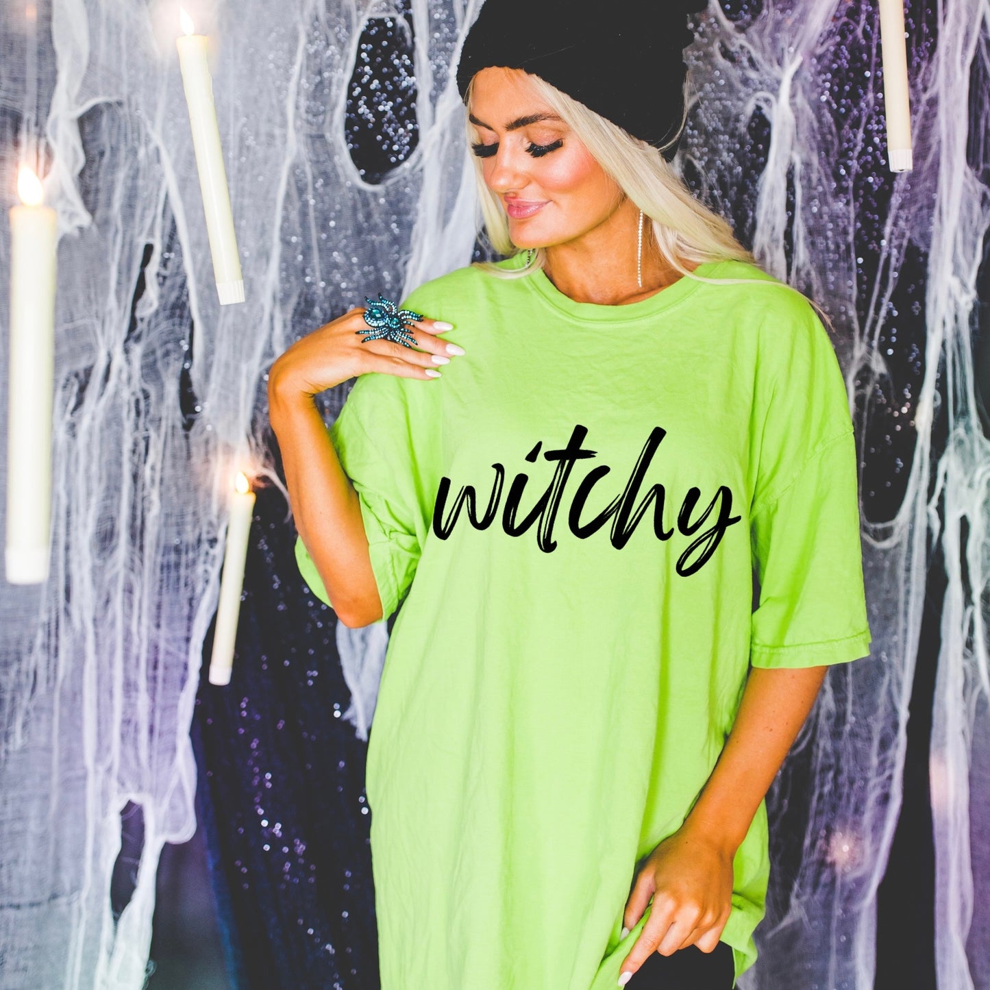 witchy screen print transfer•