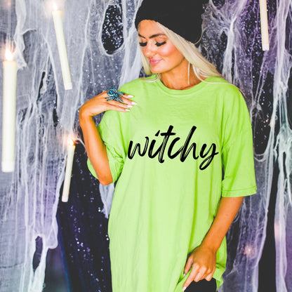 witchy screen print transfer•