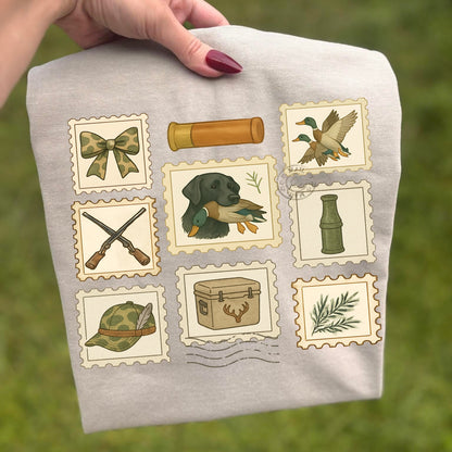 Hunting stamps clear film transfer