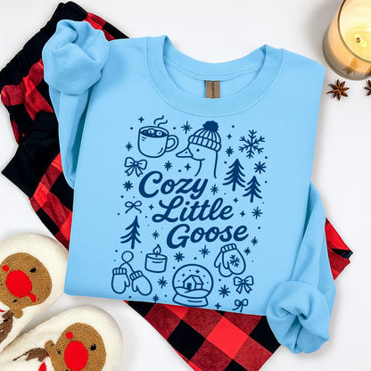 cozy little goose screen print transfer