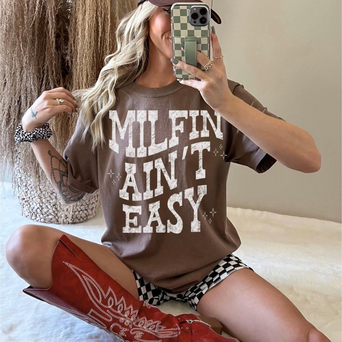 milfin' aint easy screen print transfer•