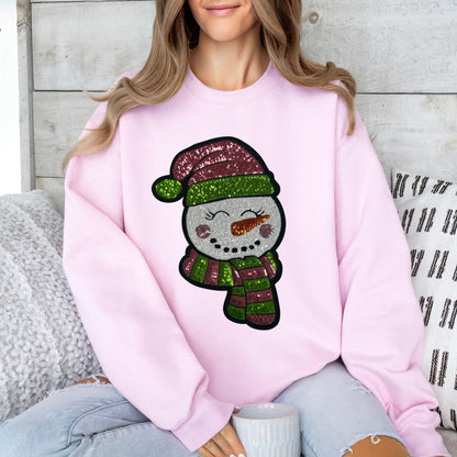 Sequins Patch - Snowman