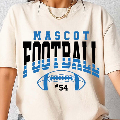 semi-custom FOOTBALL mascot (design set up only)