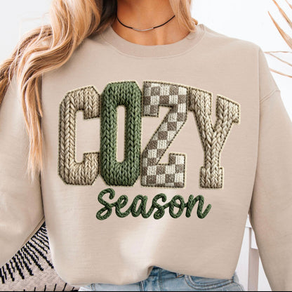 cozy season clear film screen print