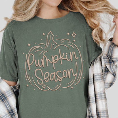 PUFF PRINT pumpkin season