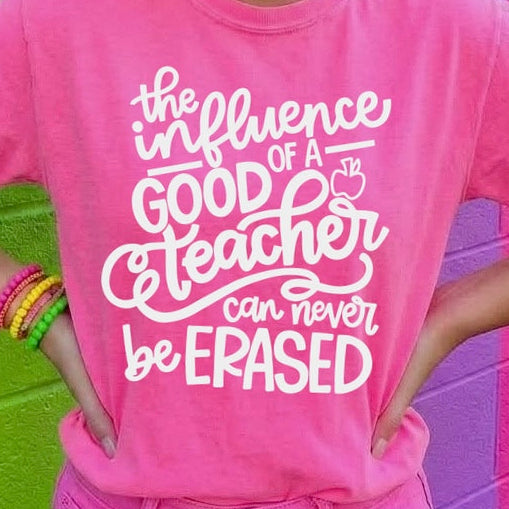 the influence of a good teacher screen print transfer•