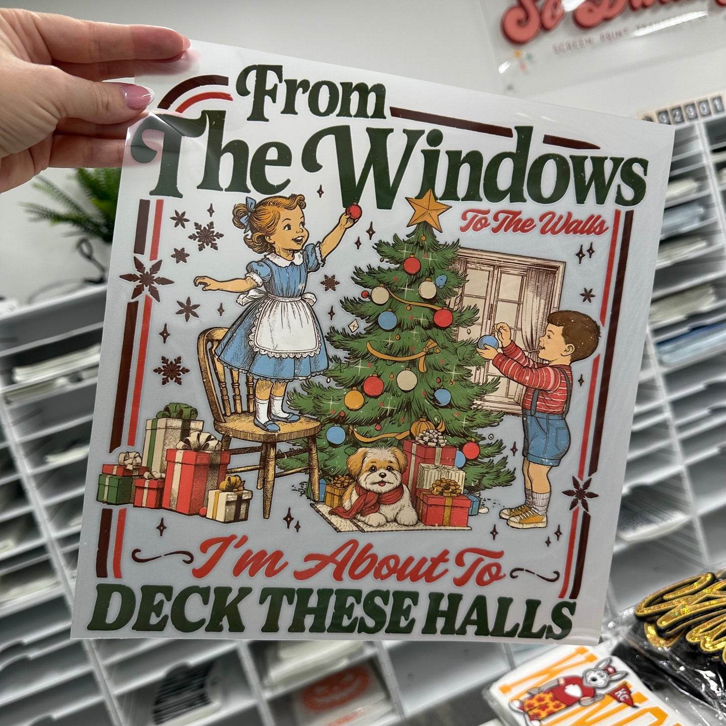 PRE-ORDER deck these halls DTF 5-7 biz day tat