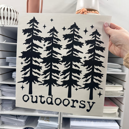 outdoorsy screen print transfer