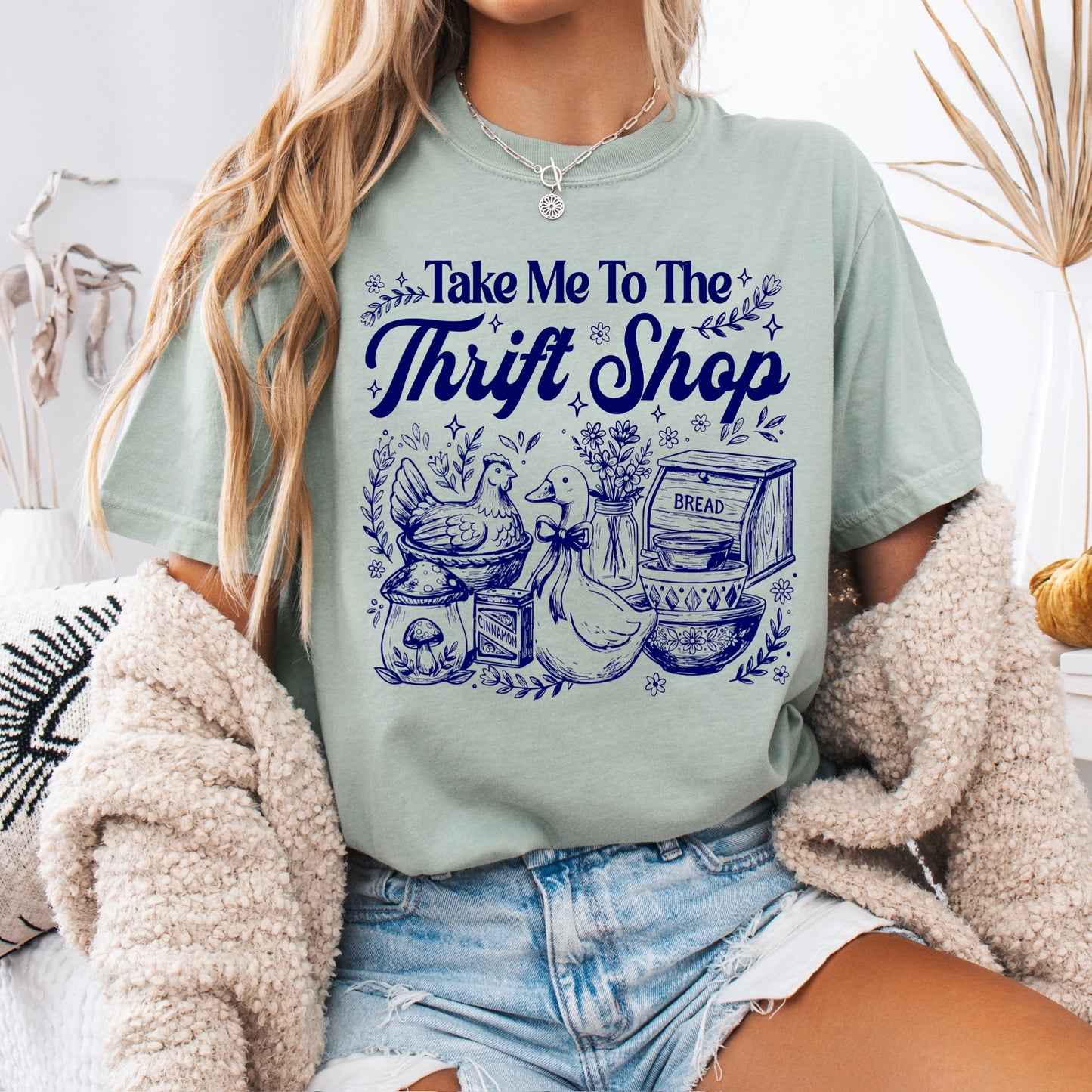 take me to the thrift shop screen print transfer•