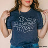 Baseball Mom stitched font screen print transfer