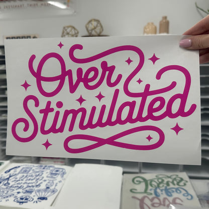 overstimulated screen print transfer•