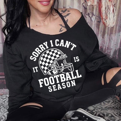 sorry I cant football season screen print transfer