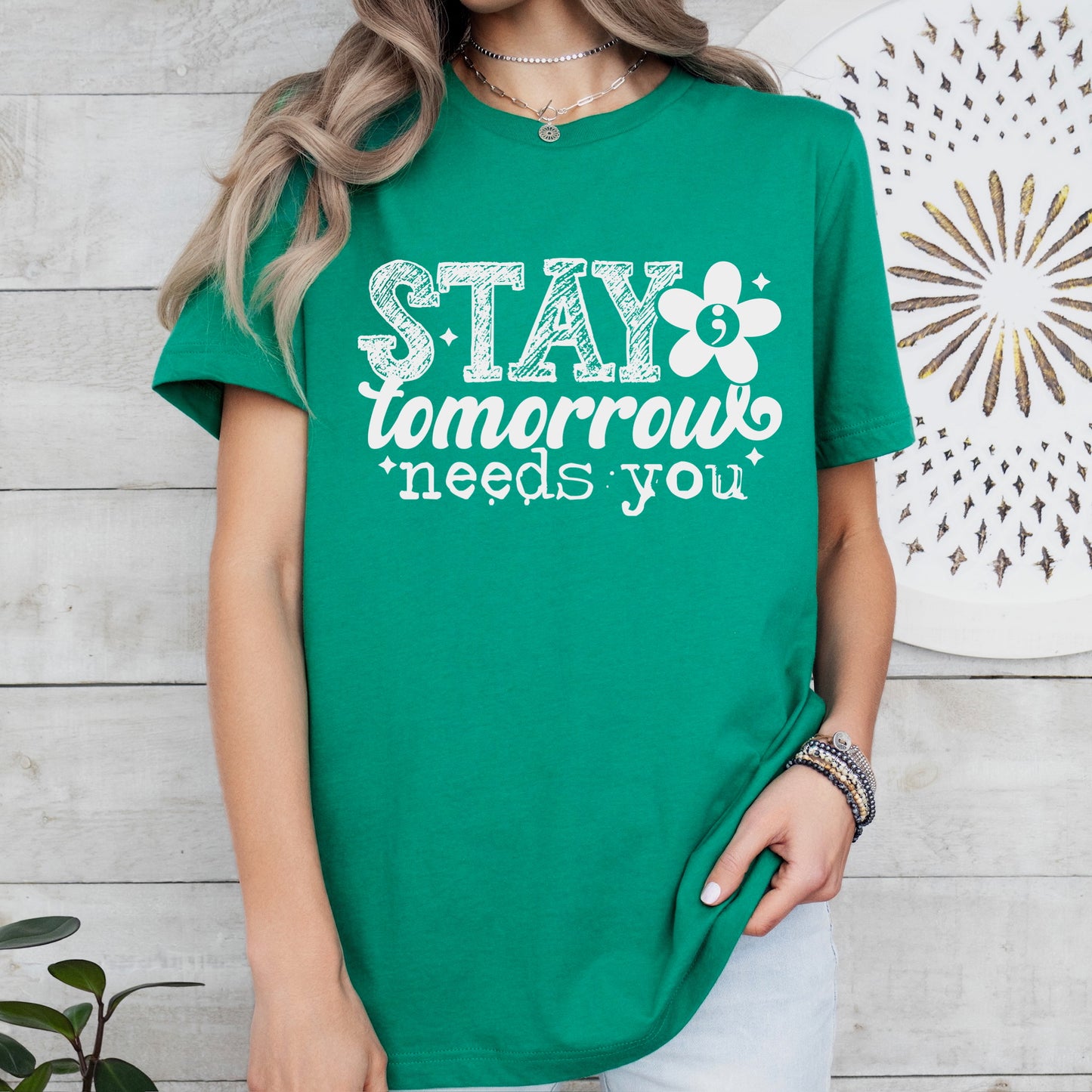 Stay tomorrow needs you screen print transfer