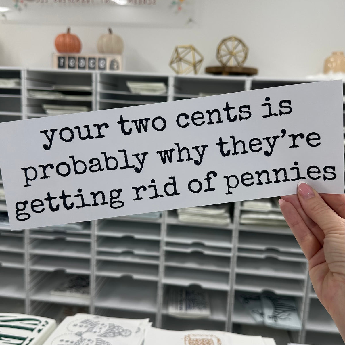 your two cents getting rid of pennies screen print transfer