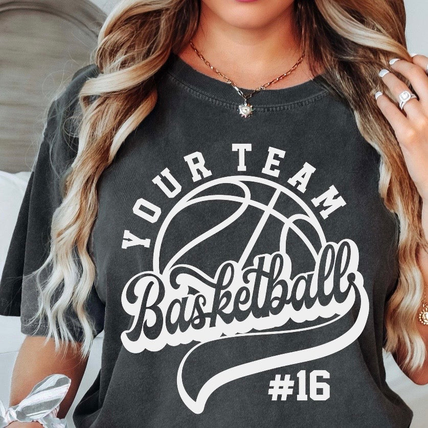 semi-custom BASKETBALL mascot (design set up only)