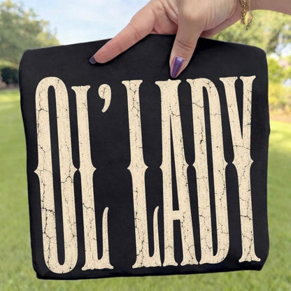 ol' lady screen print transfer•