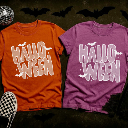 halloween stripe screen print transfer•
