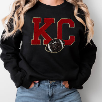 Sequins Patch - football KC