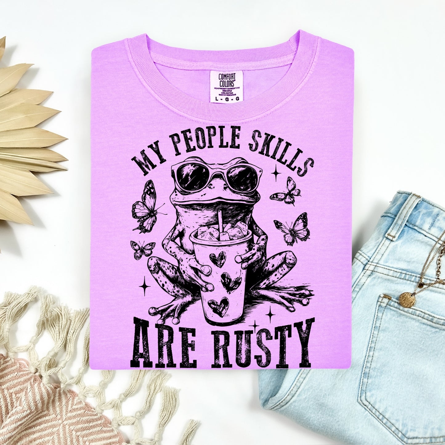 my people skills are rusty screen print transfer•