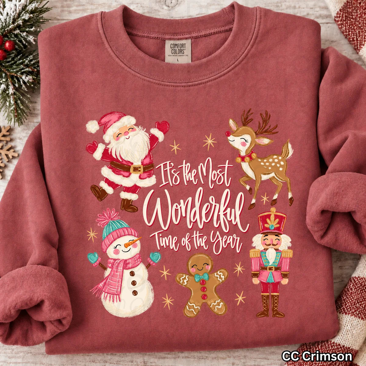 most wonderful time of the year clear film screen print