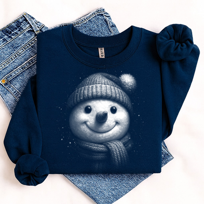 snowman half tone screen print transfer