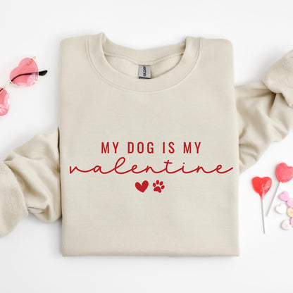 my dog is my valentine screen print transfer