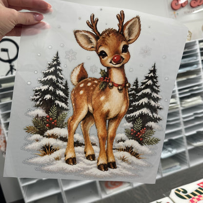 PRE-ORDER vintage reindeer DTF 5-10 biz day tat