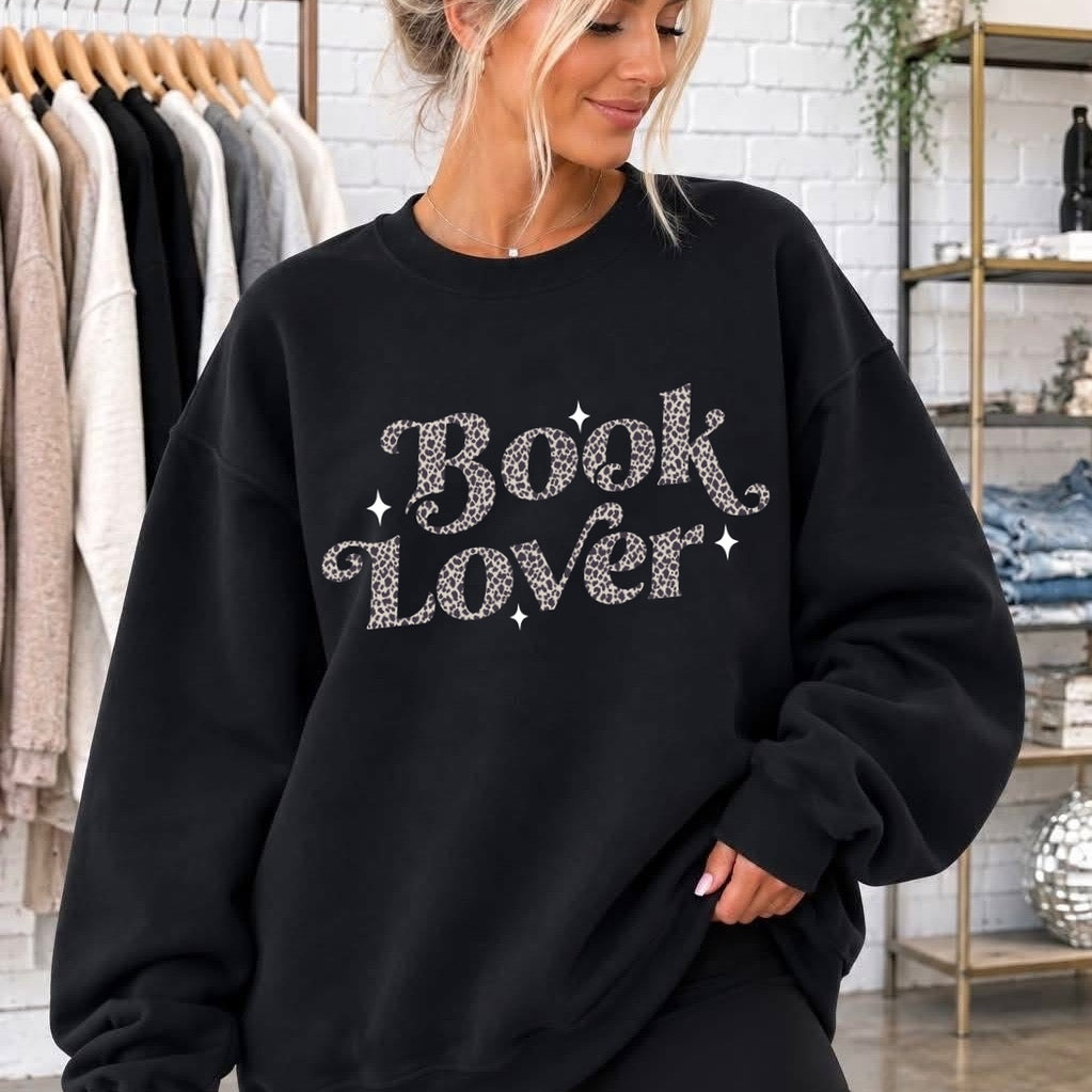 book lover clear film screen print
