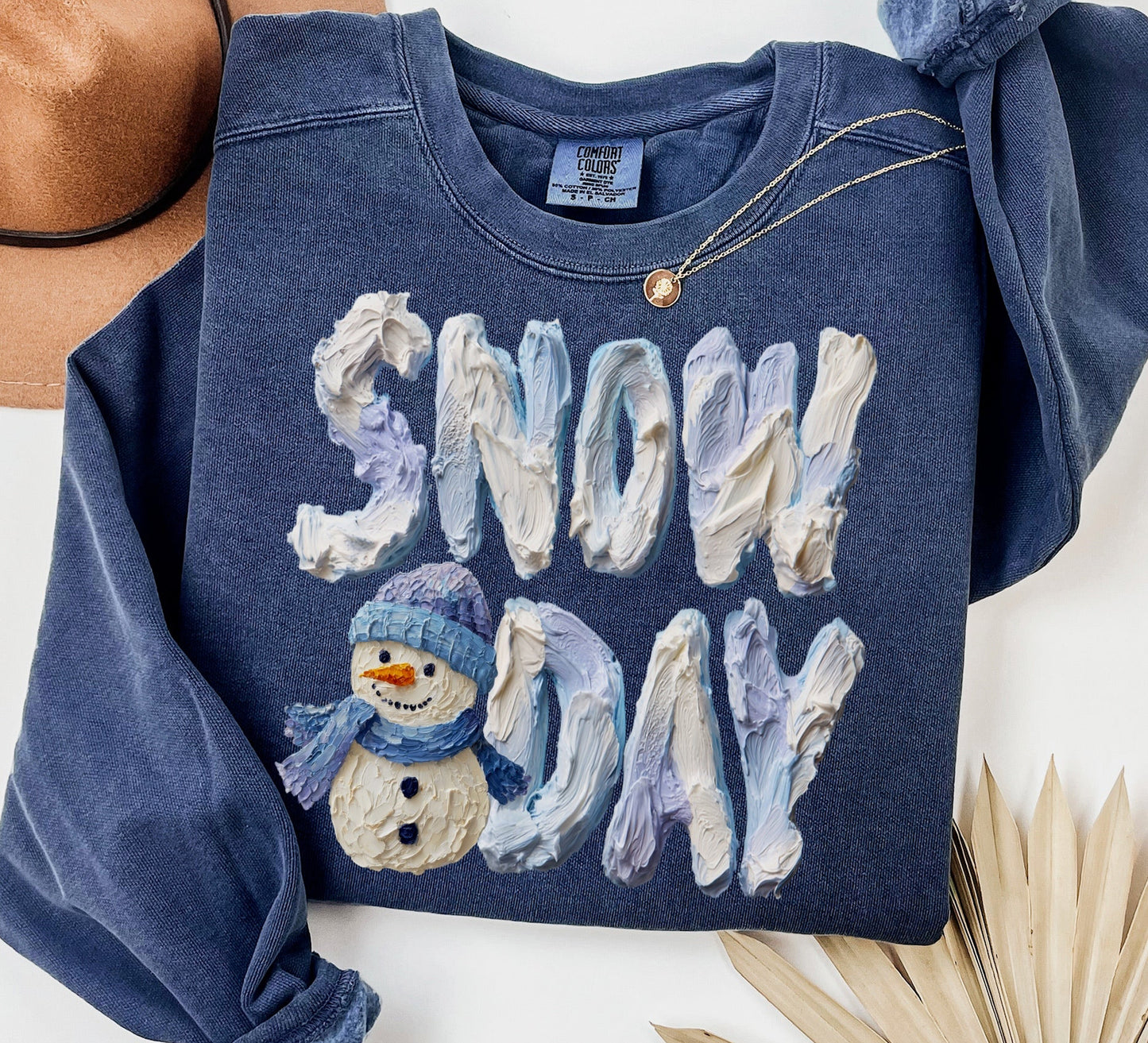 snow day clear film screen print