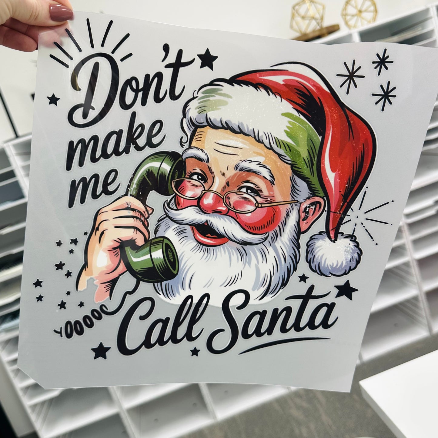 Don't make me call santa clear film transfer