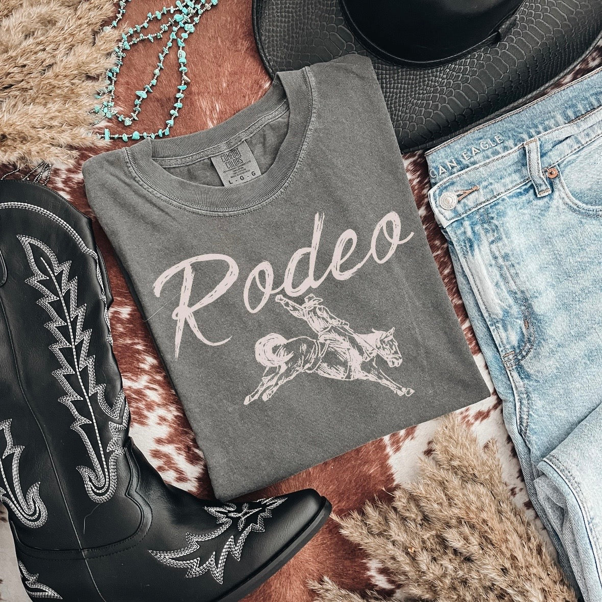 Rodeo screen print transfer•