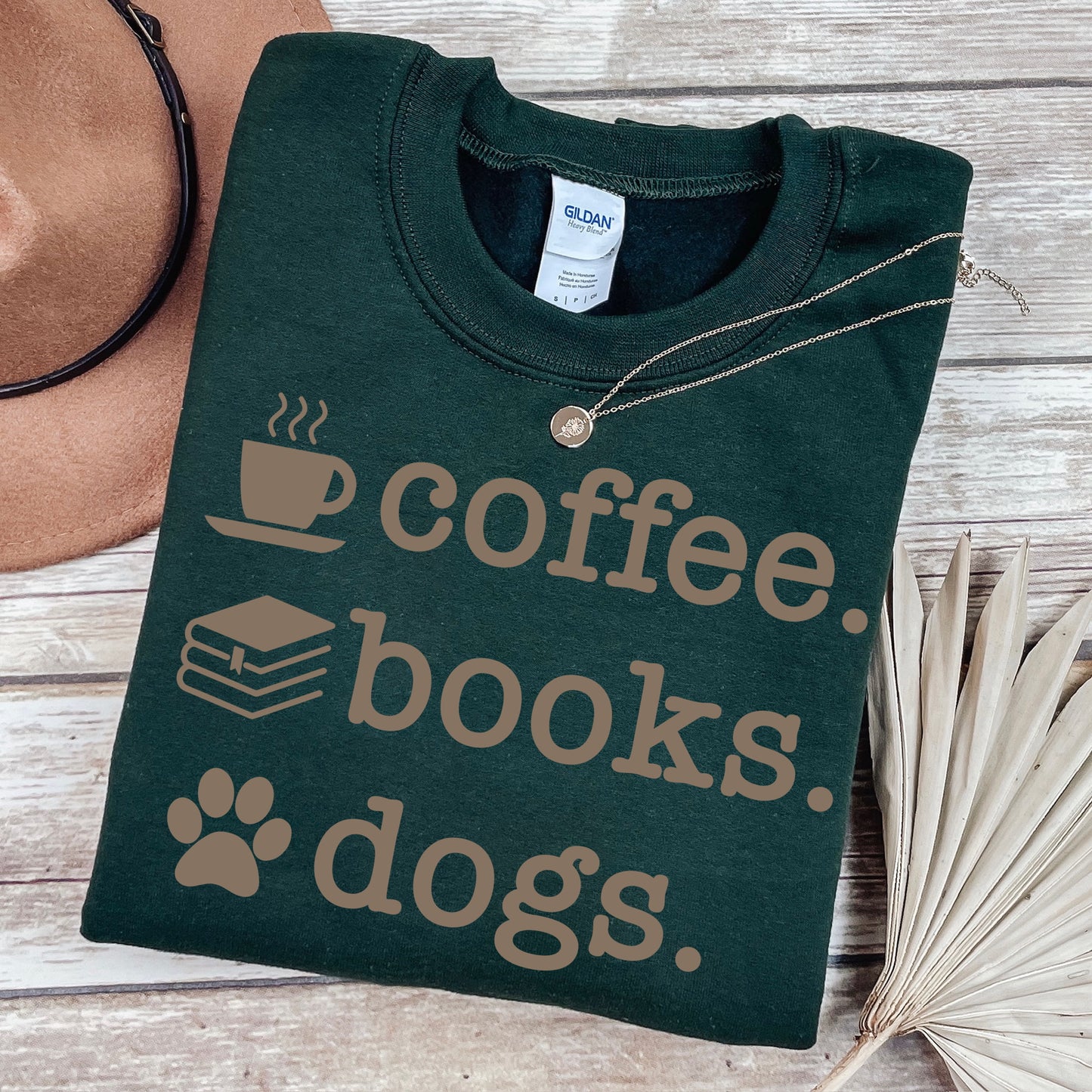 coffee books dogs screen print transfer