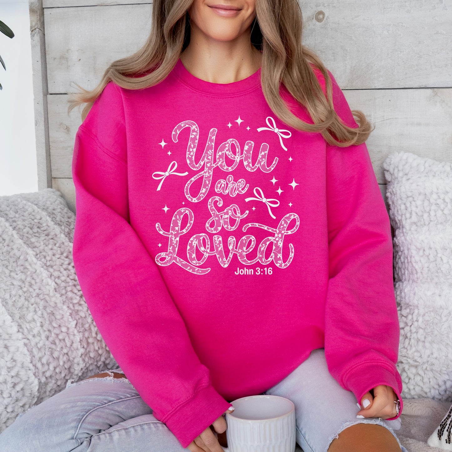 you are so loved screen print transfer